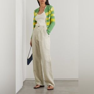 Reformation NWT Vesta linen straight-leg pants in Oatmeal